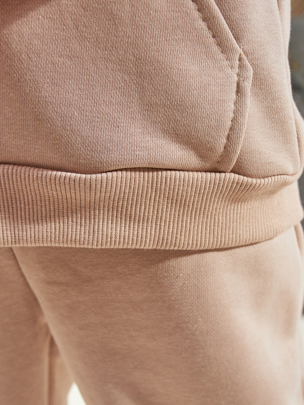 328-К. Костюм детский  на молнии, капучино хлопок 65%, 35% ПЭ, 3-х нитка без начеса 80,86,92