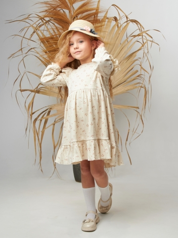 Купить оптом 332. Платье детское из лапши, хлопок 100%, разноцветное, р. 98,104,110,116 в Рязани